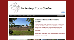 Desktop Screenshot of pickeringhorsecentre.ca
